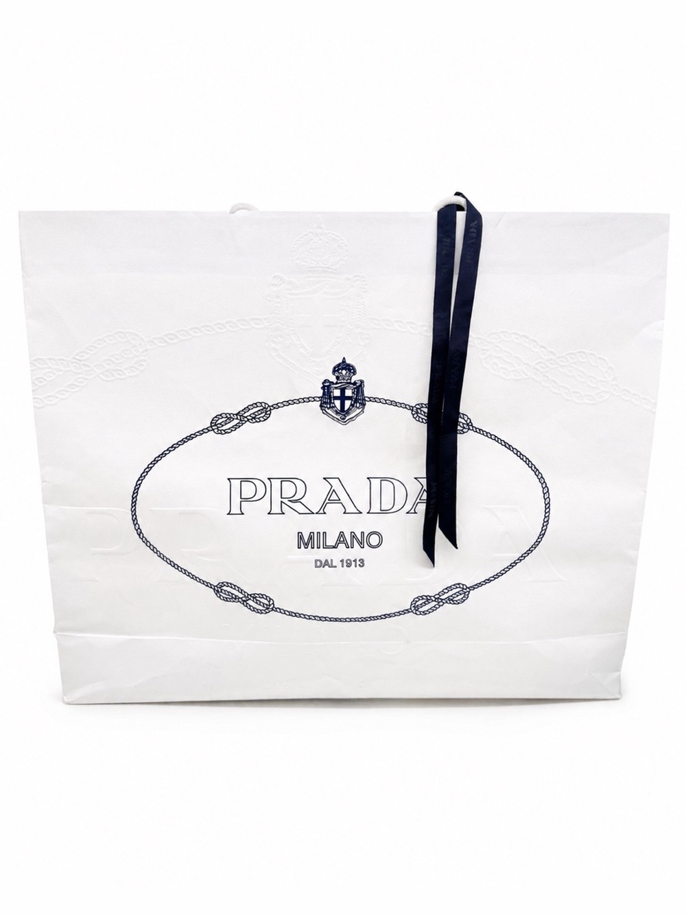 Prada Milano Large Shopping Bag + Ribbon
